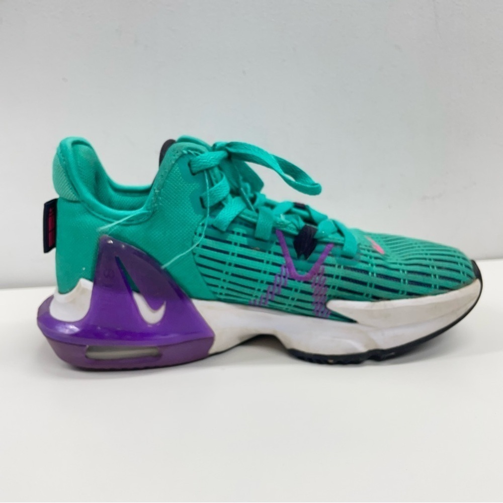 Nike LeBron James Witness VI 6 South Beach Emerald Green Pink Size 6 - Picture 6 of 11